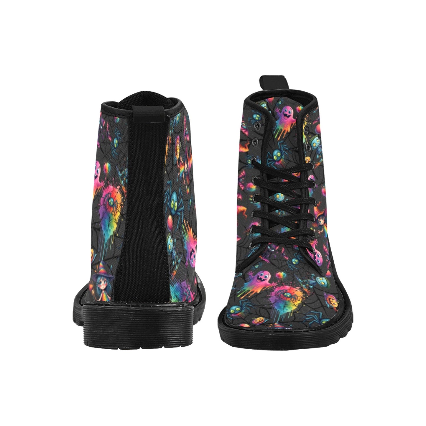 Spooky Halloween design boots