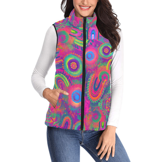 Super colourful padded vest for face painters and entertainers