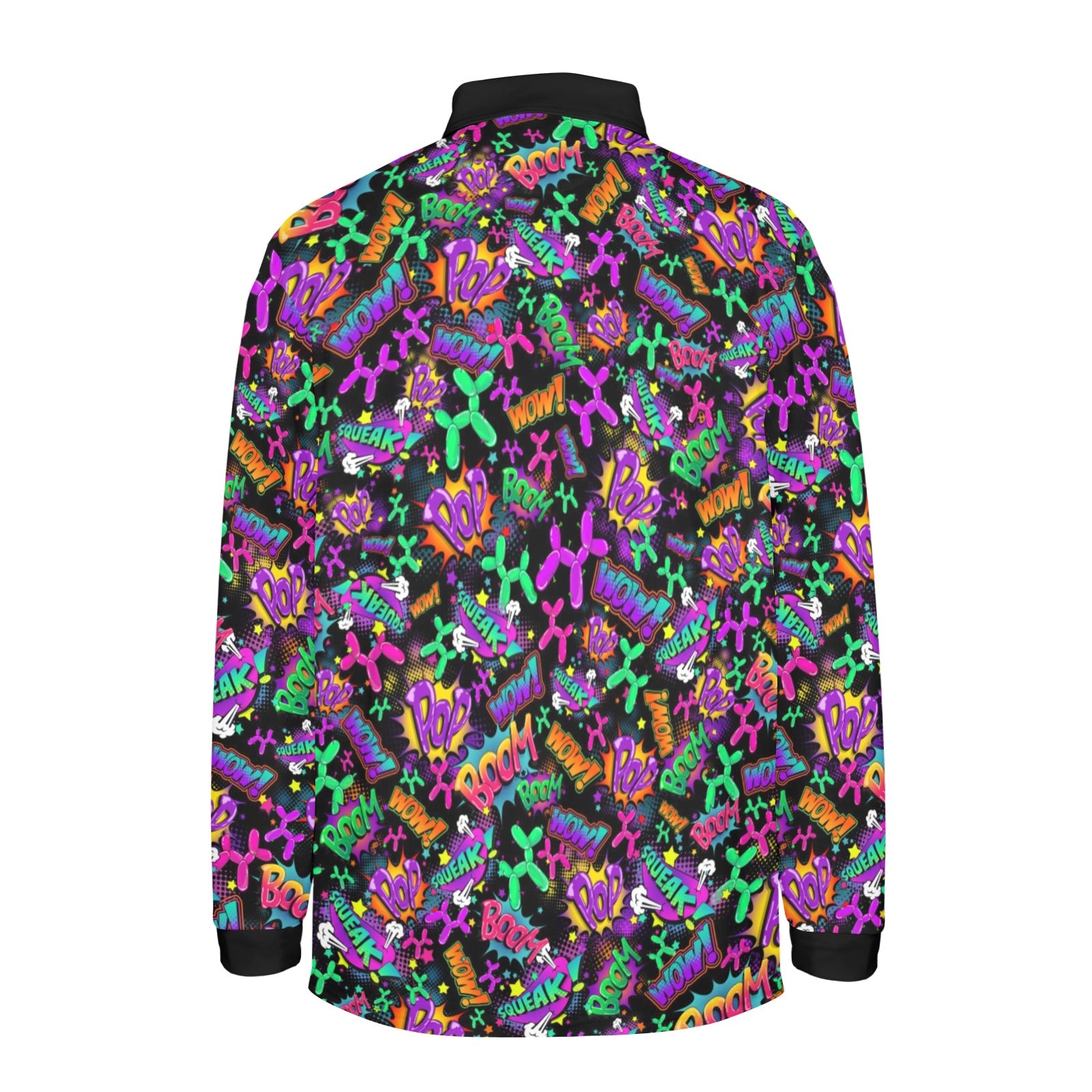Colourful Balloon Dog Long sleeve polo shirt 