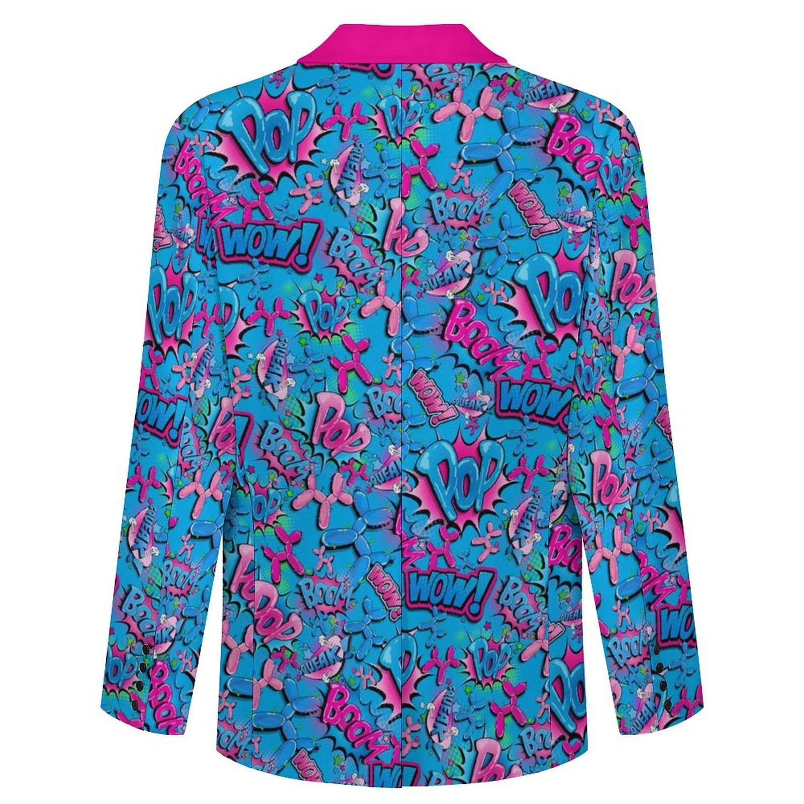 Blue and Pink balloon dog jacket for professional Entertainers