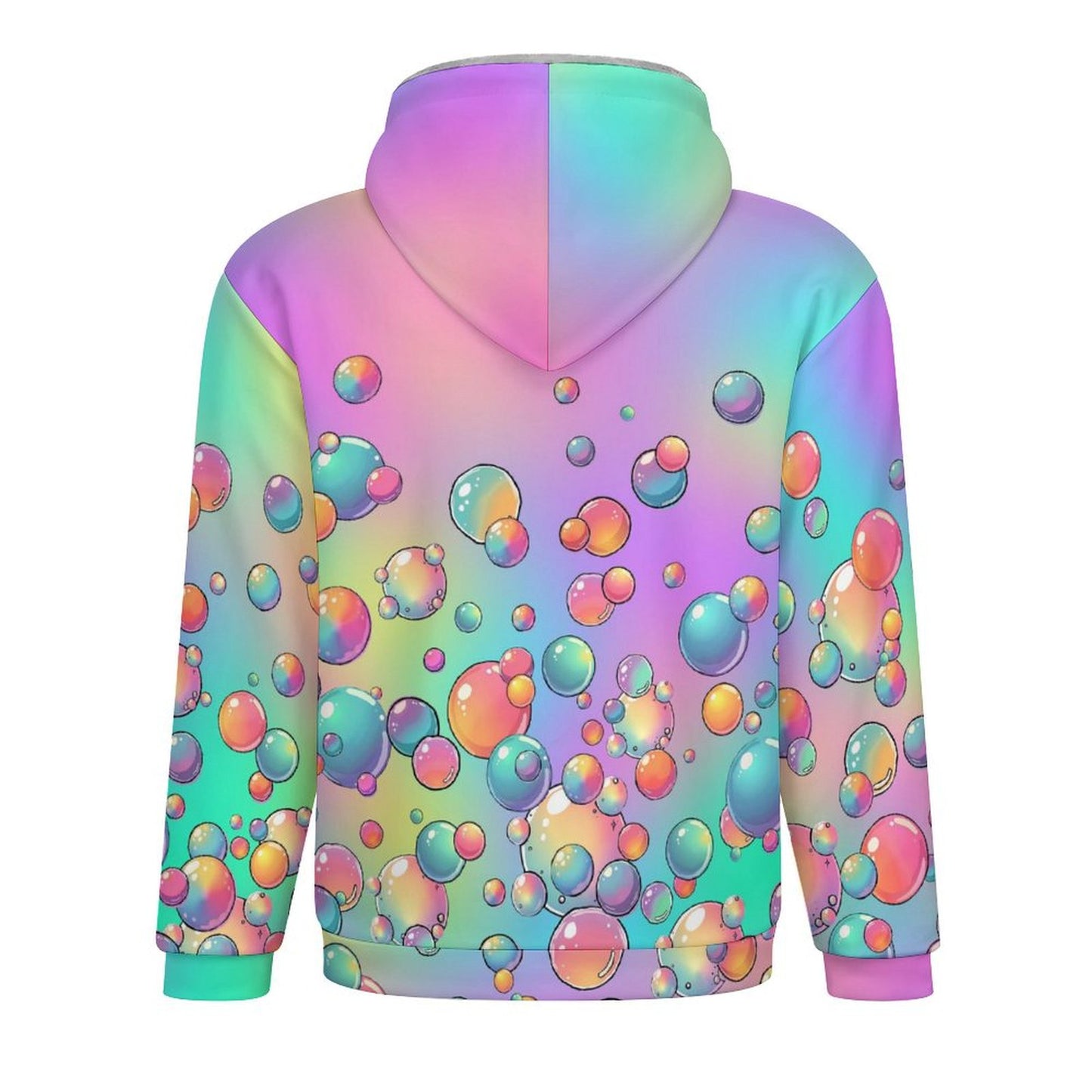 Bubble hoodie rainbow pastel