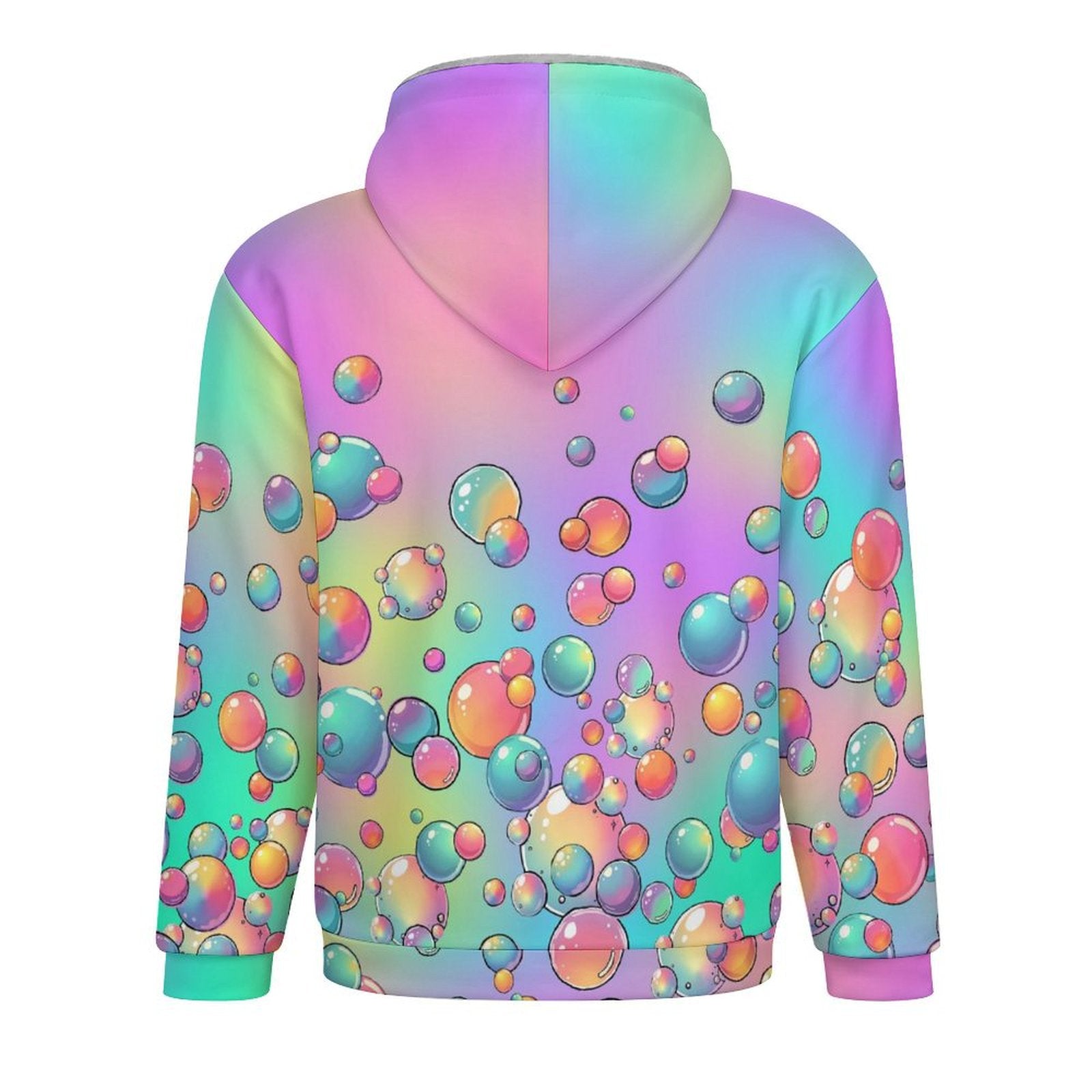 Bubble hoodie rainbow pastel