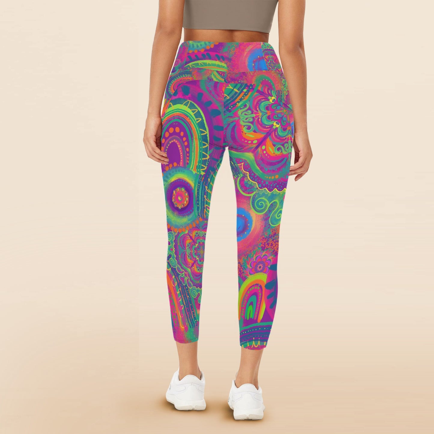 Face painter leggings with pockets