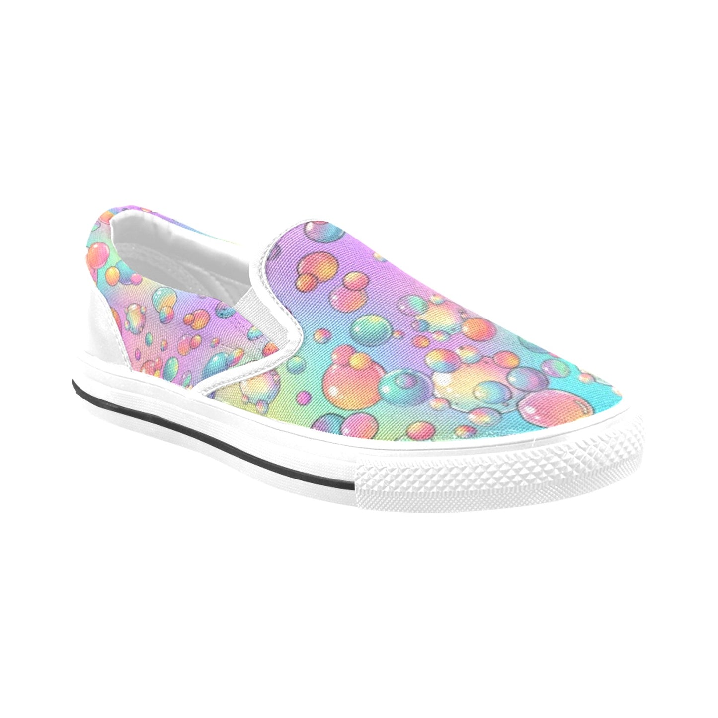 Slip on shoes with bubble design