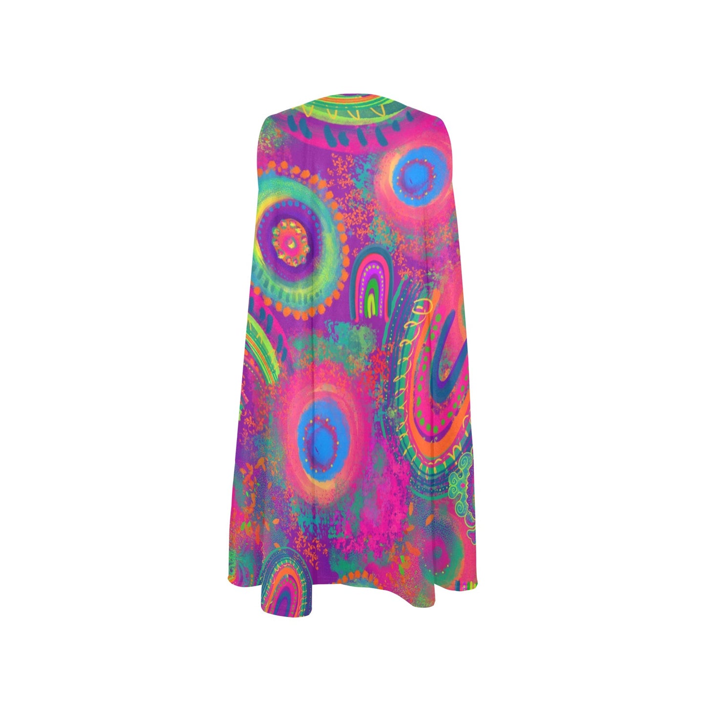 Rainbow Rhapsody - Flared Shift Dress with Pockets (XS - 3XL)