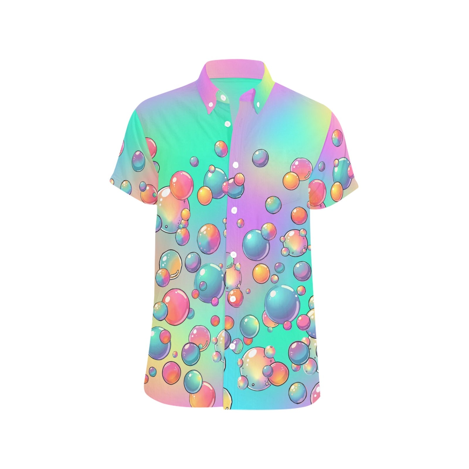 Pastel Rainbow shirt with bubbles for bubble artists and kids entertainers