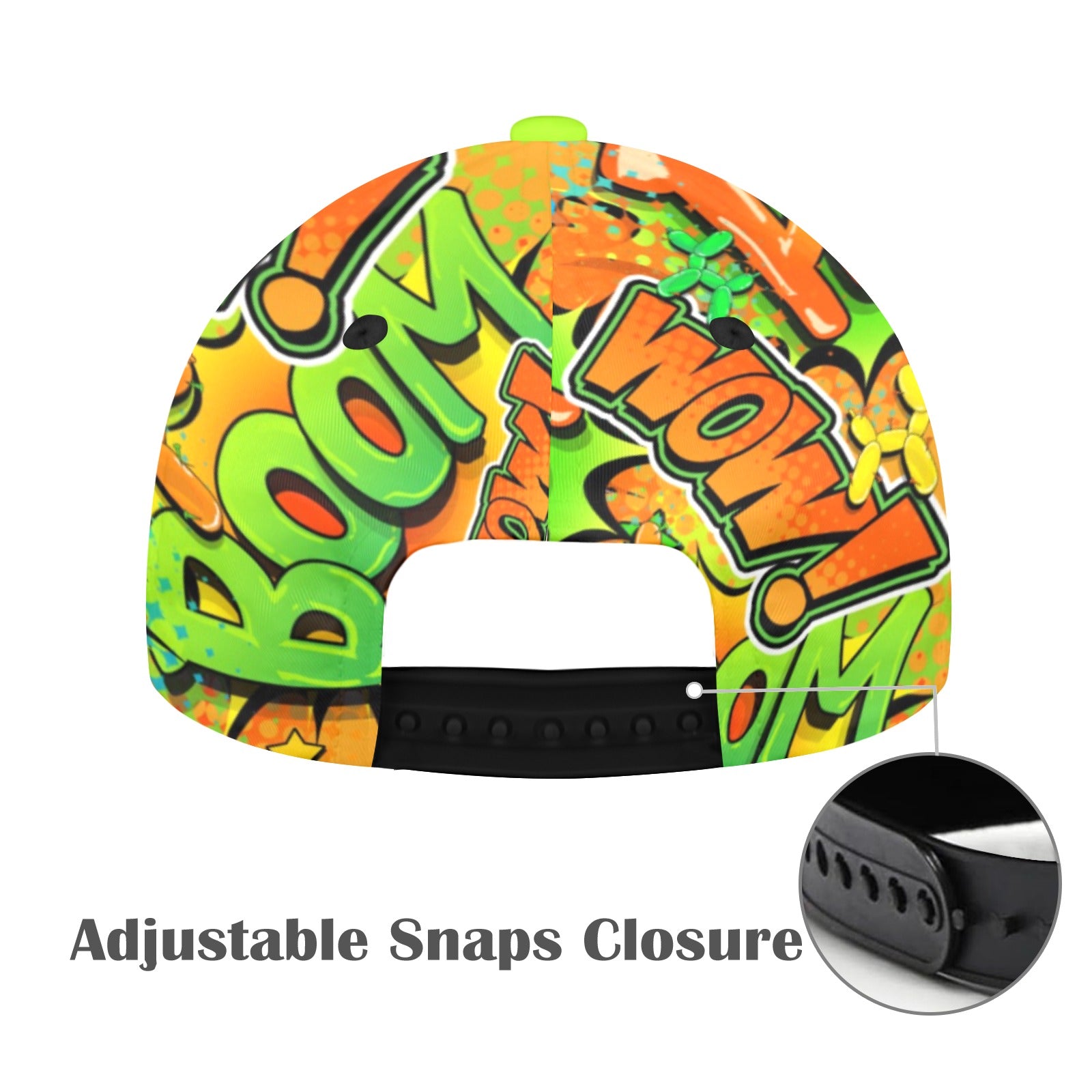 Balloon twisters cap orange and green pop art balloon dogs