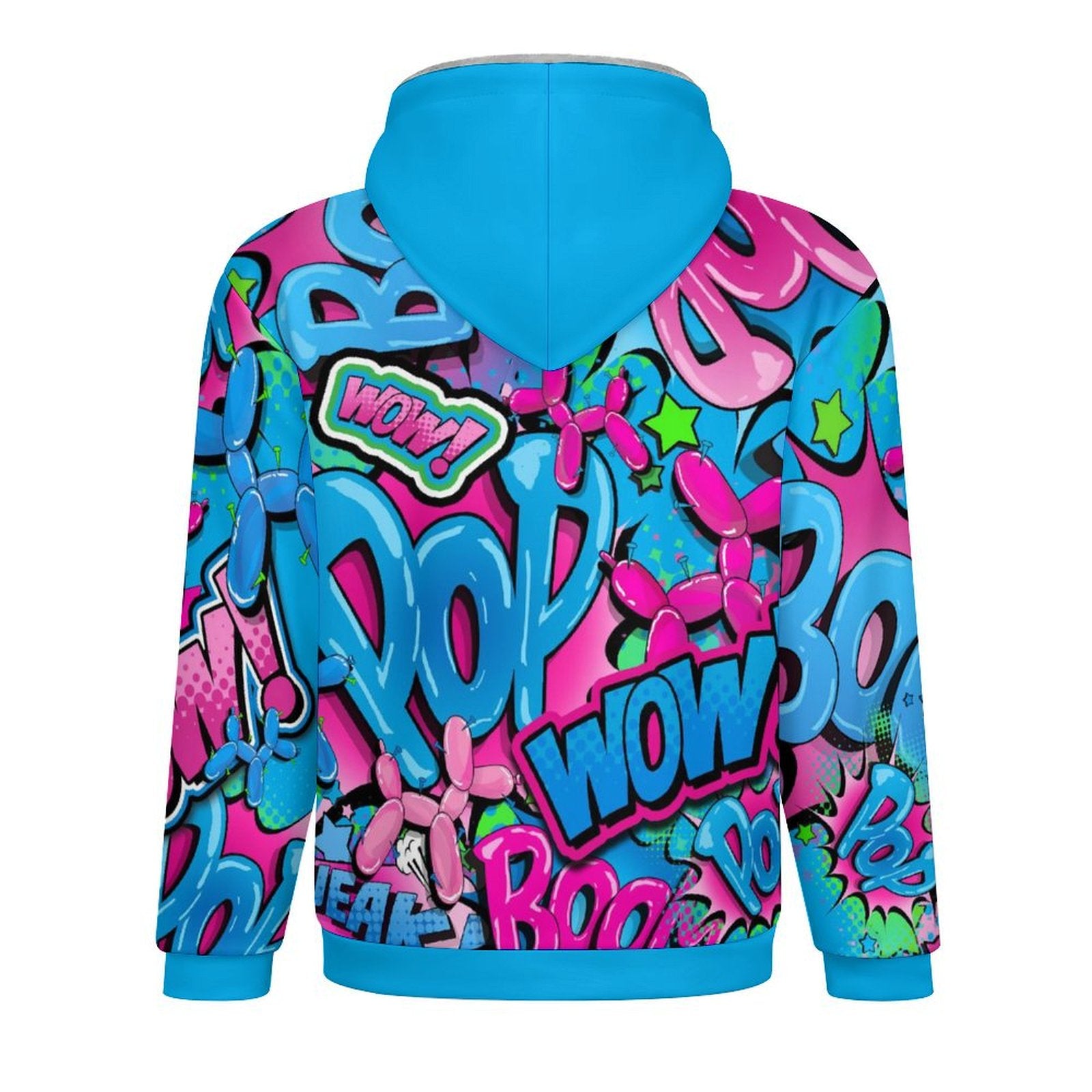 Balloon Animal Hoodie pink and blue