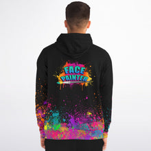 Load image into Gallery viewer, Face Painter Brush on Paint Splatter - Premium Zip Hoodie