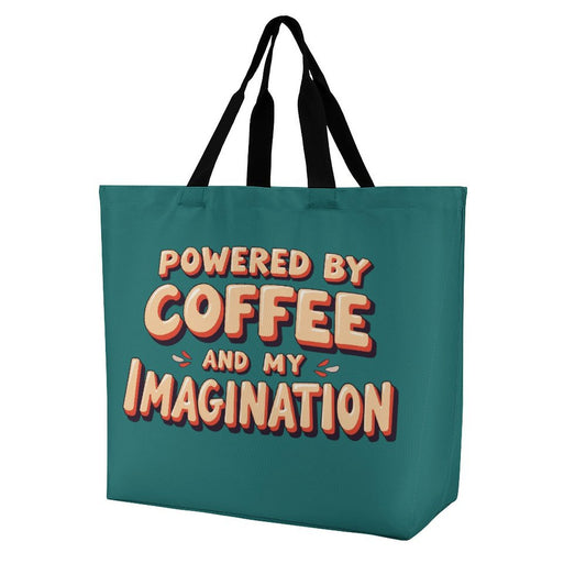 Powered by Coffee Grocery bag
