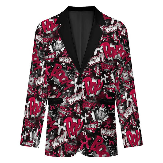 Professional Balloon Twister Suit Jacket Red white and Black