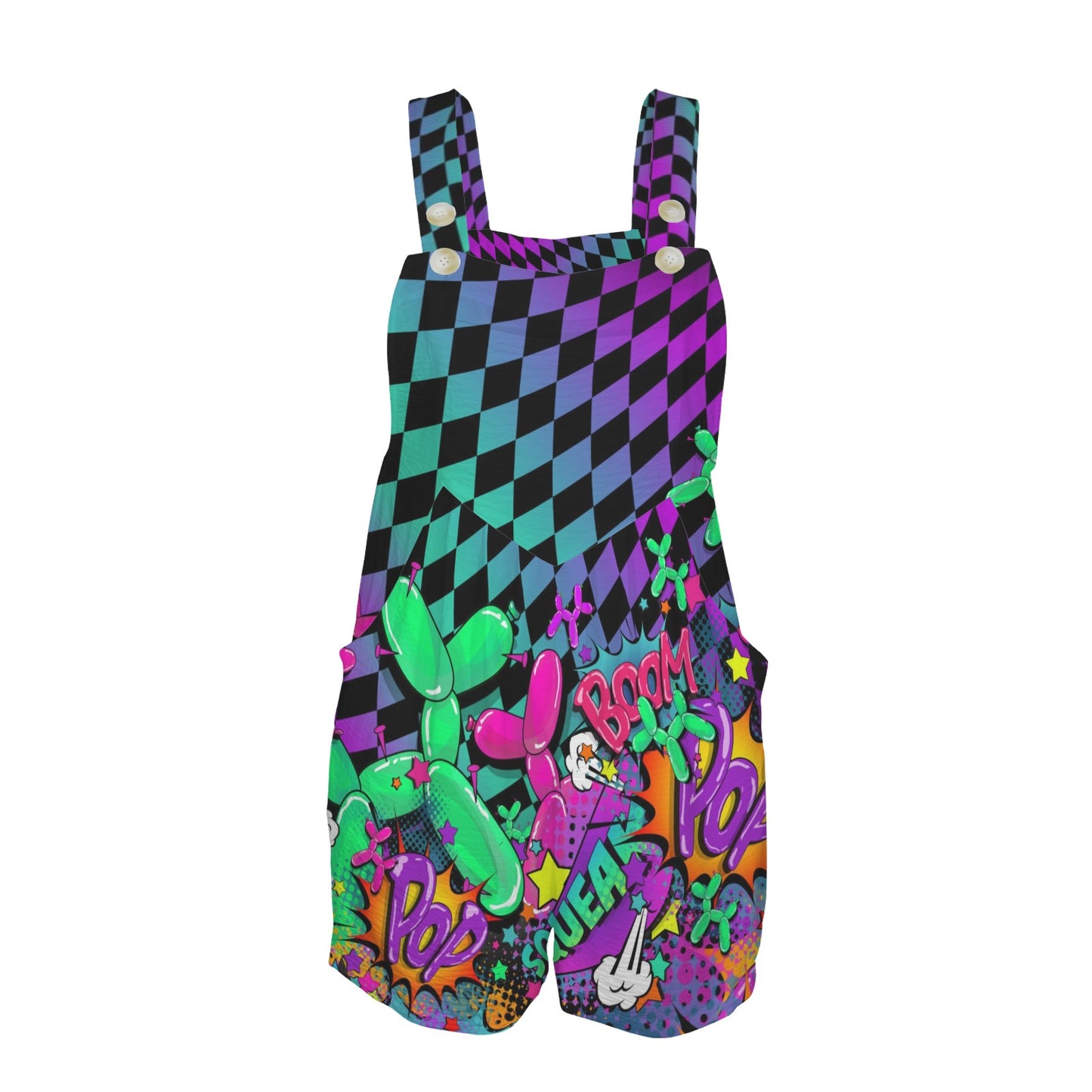 Checkmate BOOM! - Romper with Pockets
