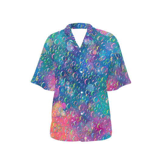 Bubble blowing shirt for bubble entertainers