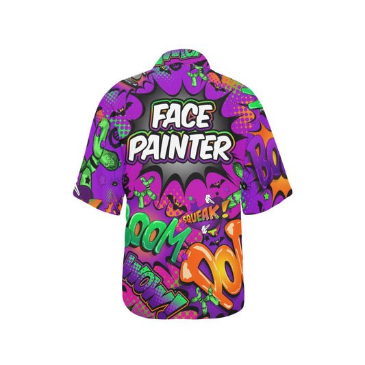 Purple Halloween Face Painting Shirt