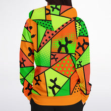 Load image into Gallery viewer, Balloon dog hoodie for balloon twisters orange and green