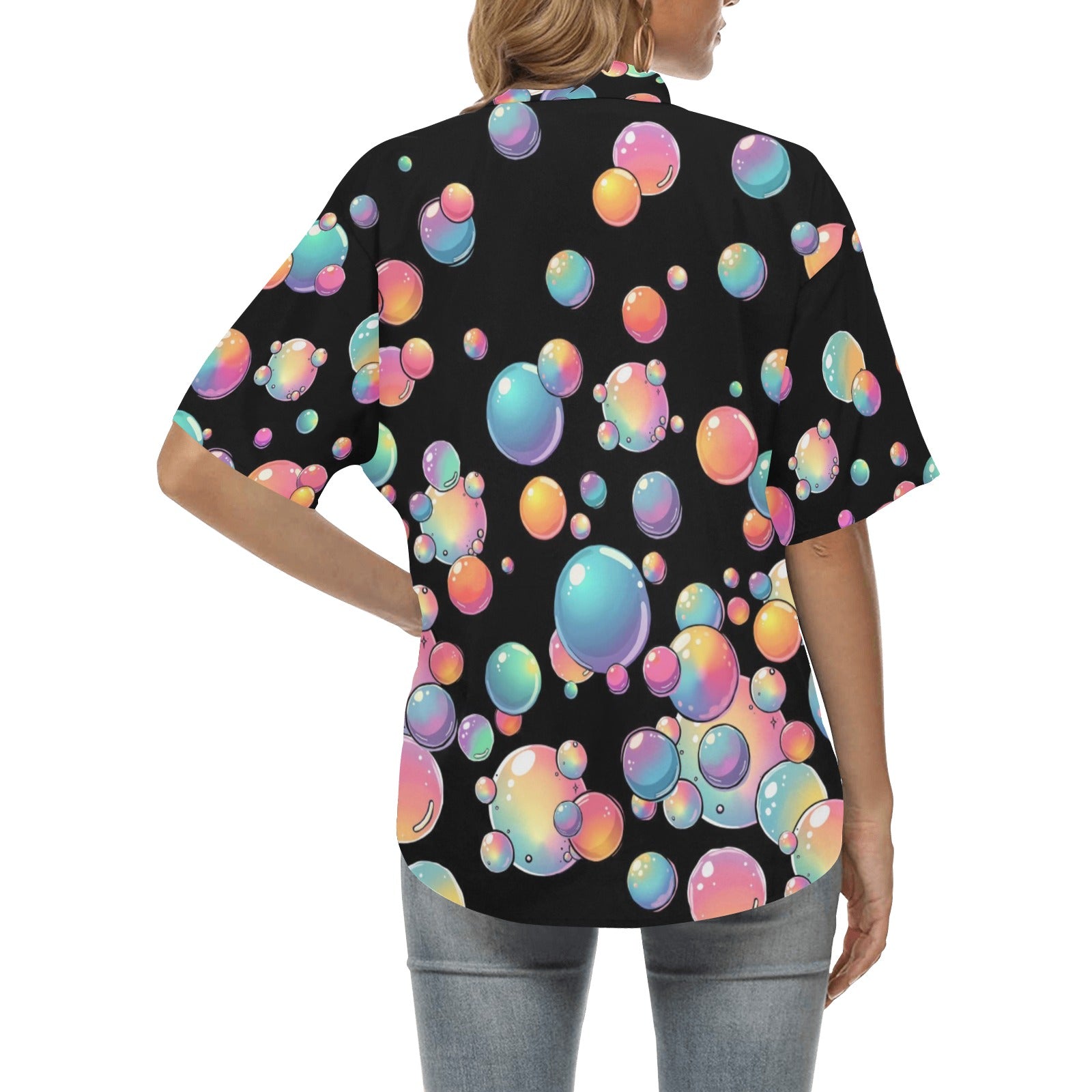 Bubble artist shirt for ladies