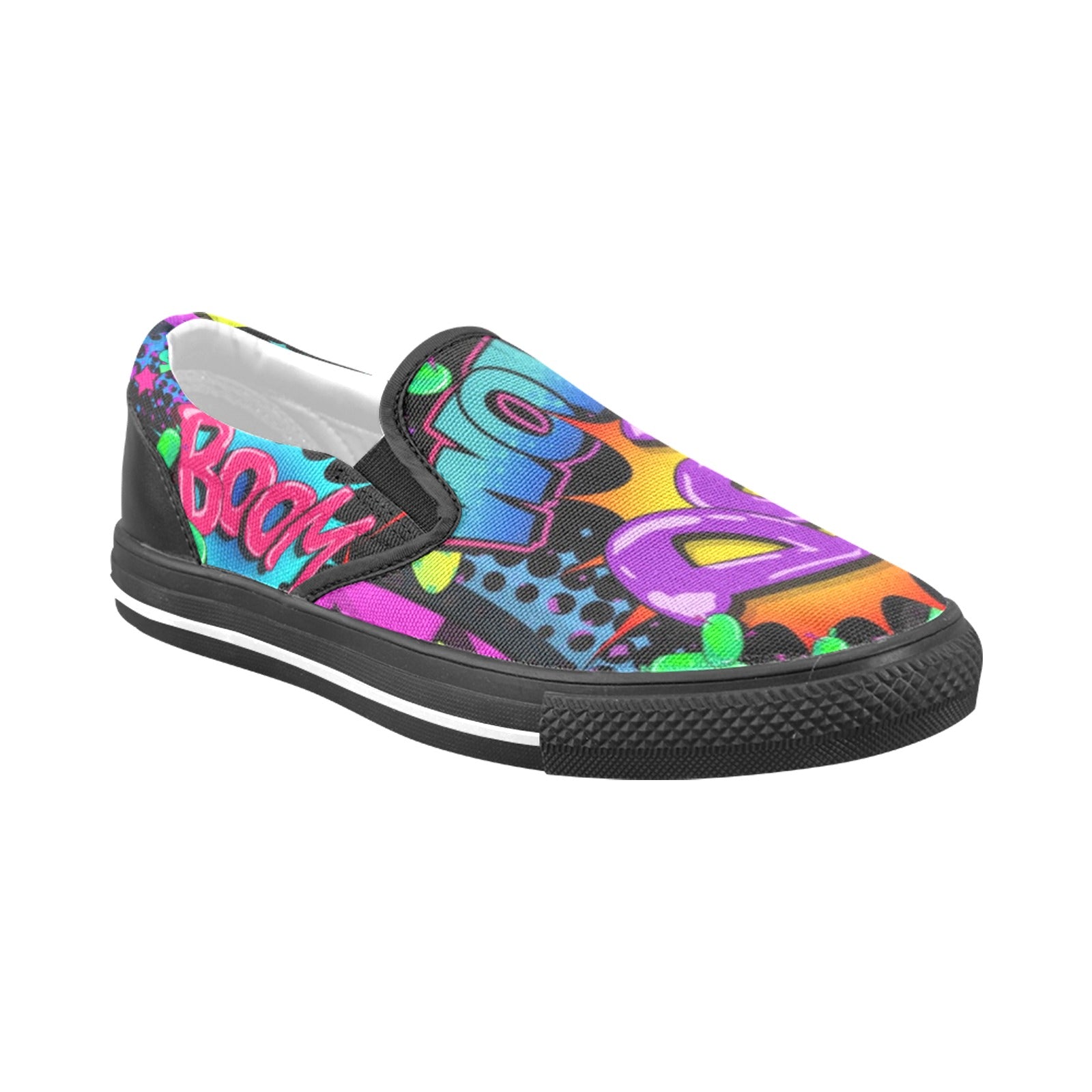 Pop art shoes for balloon artists and entertainers