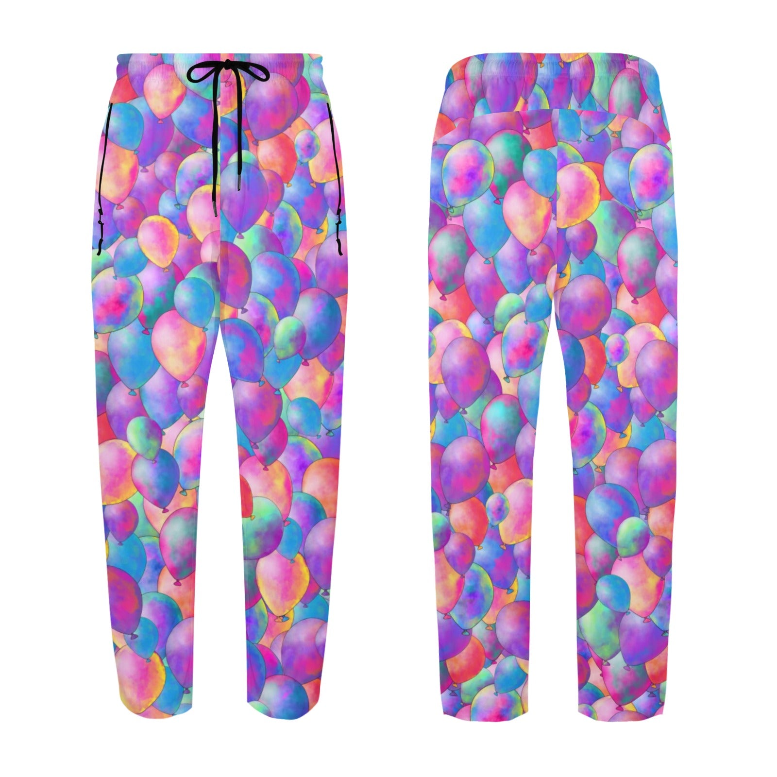 Colourful balloons print design on quick dry pants