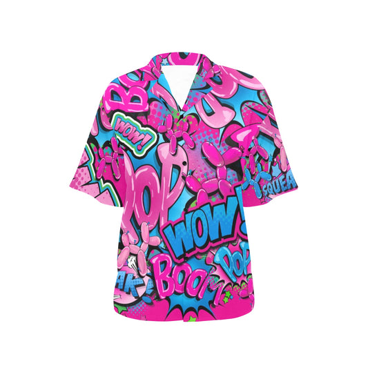 Pink Balloon Twisting Shirt with Balloon Dogs