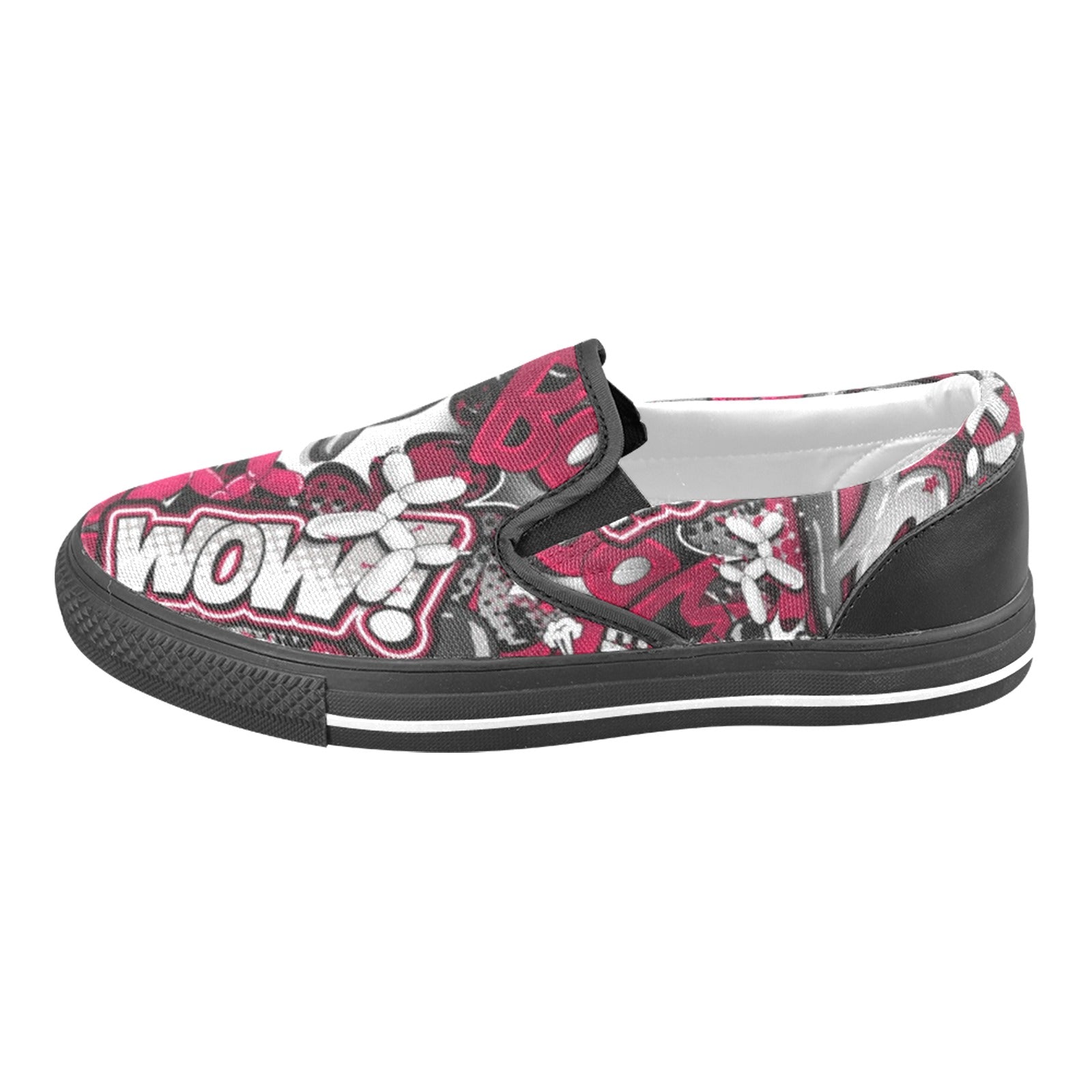 Funky red and black balloon dog shoes