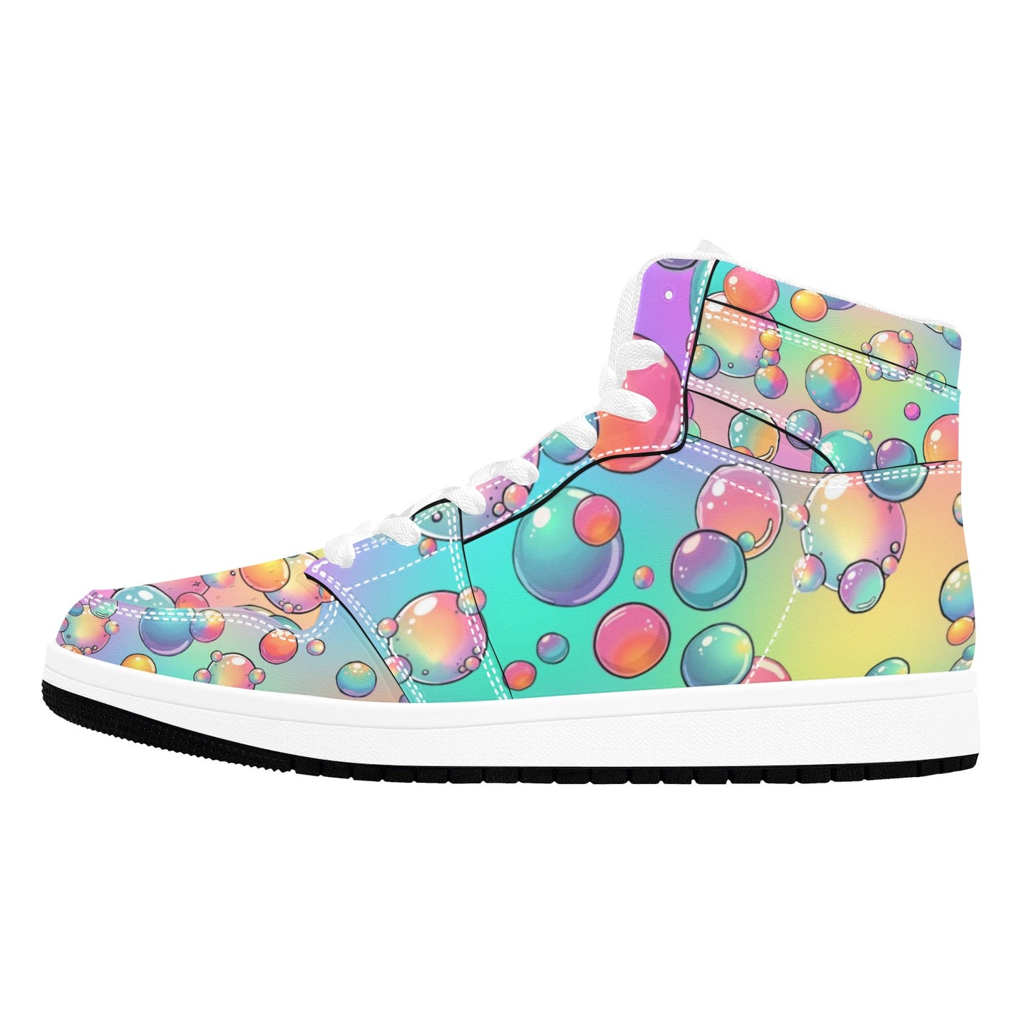 Pastel Bubble rainbow high tops