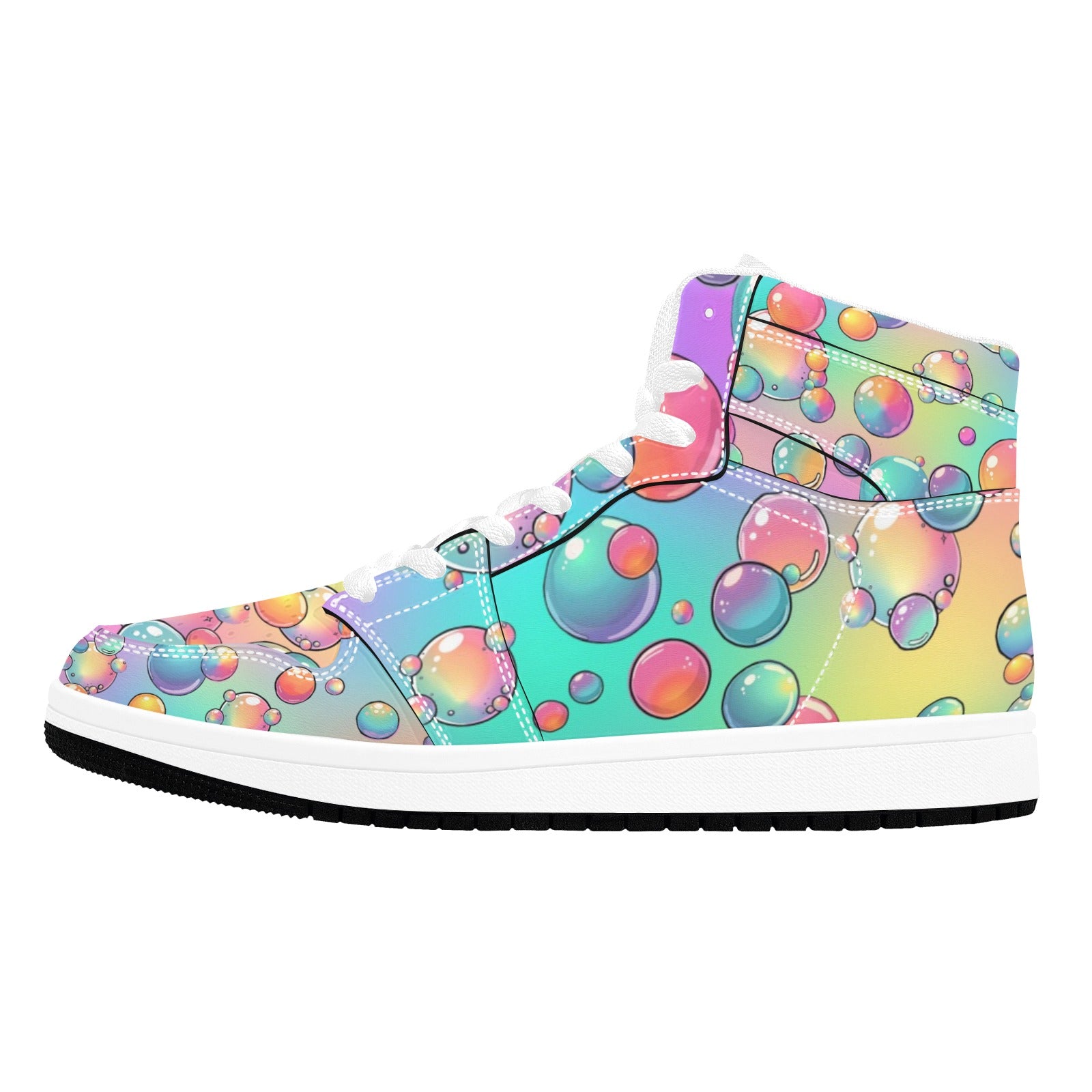 Pastel Bubble rainbow high tops