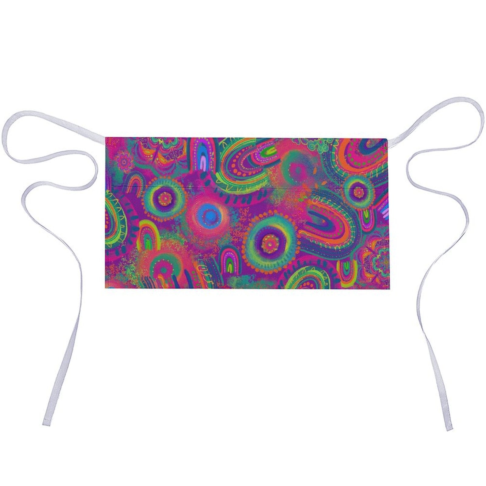 Colourful apron for face painters