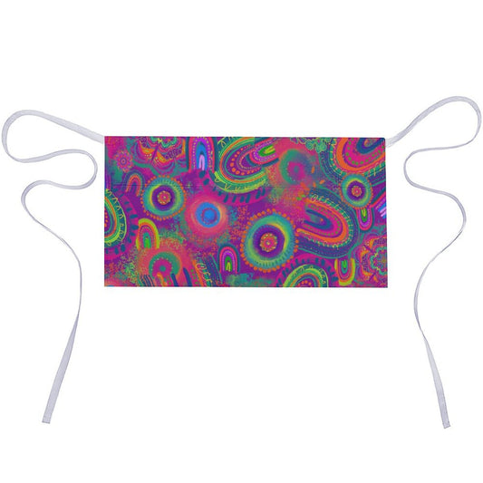 Colourful apron for face painters