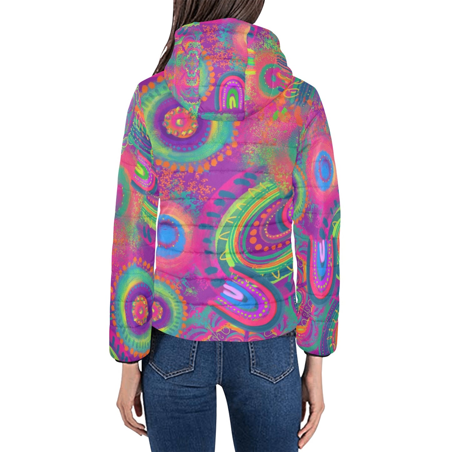 Rainbow Rhapsody - Women's Padded Cozy Jacket