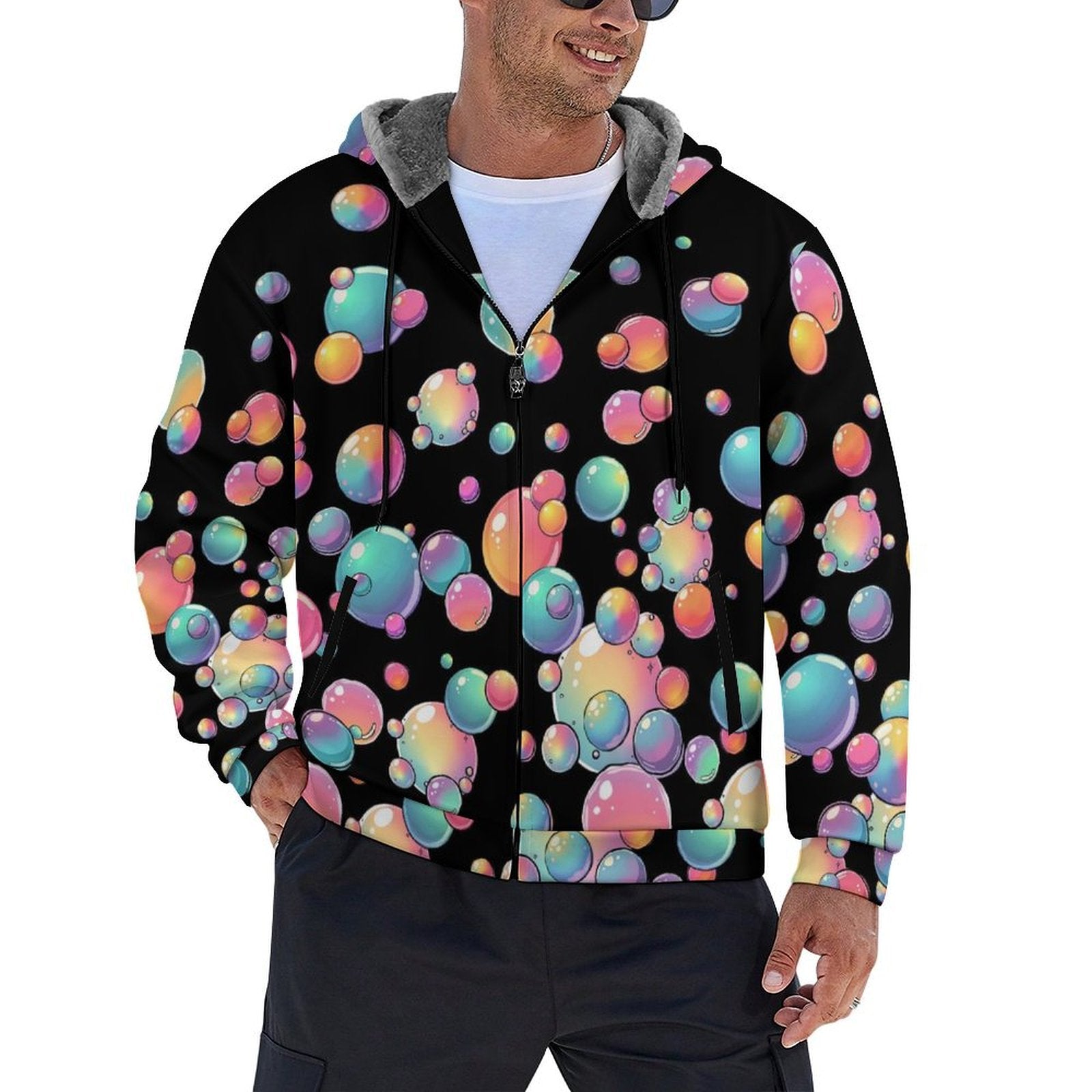 Bubble artist zip hoodie for kids entertainers