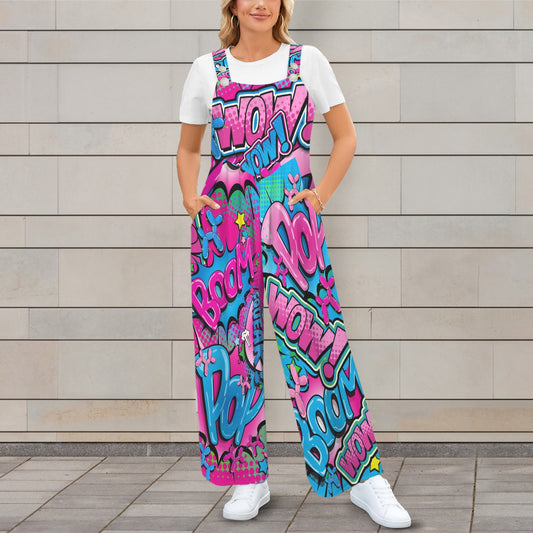 Pink and Blue balloon dog overalls for balloon twisters