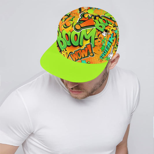 Green and Orange Balloon Dog cap for balloon twisters