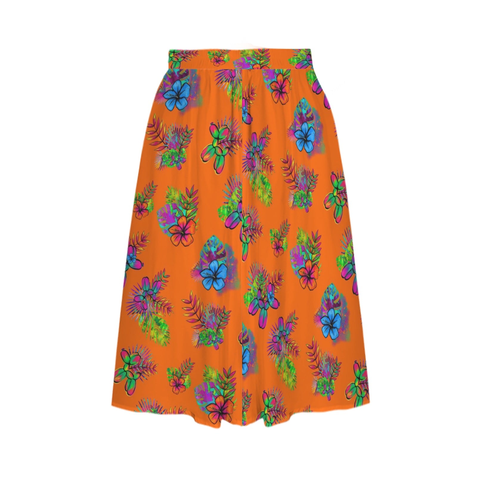 Tropical party skirt with balloon dogs and flowers