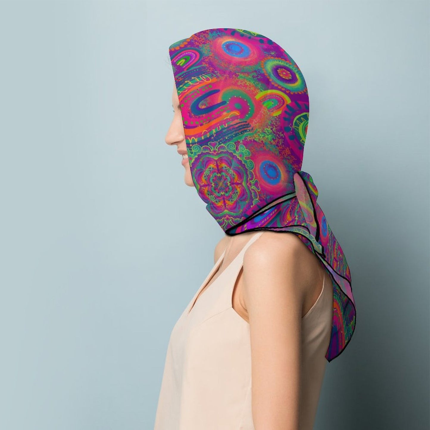 Colourful scarf for face painters and kids entertainers