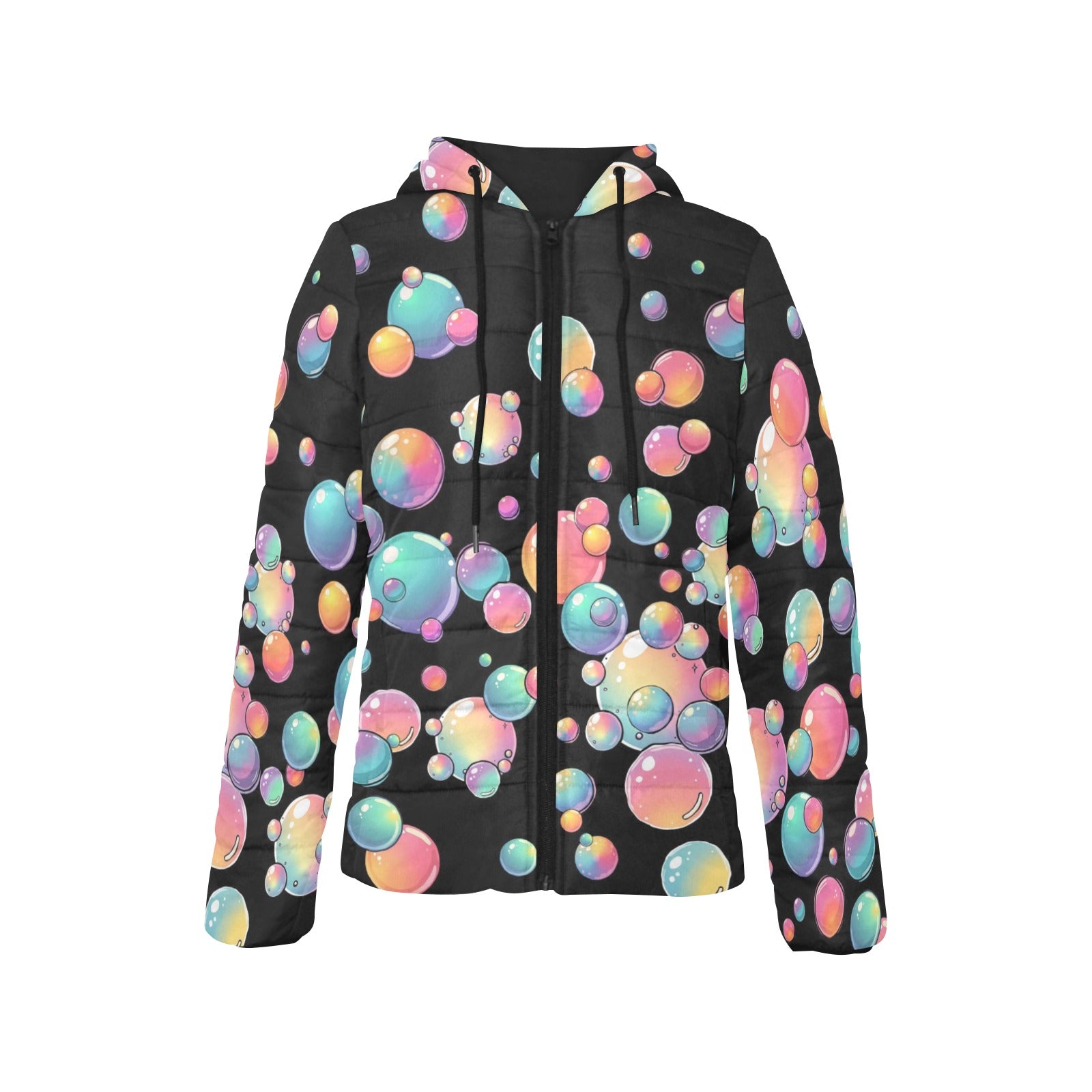 Rainbow bubble padded jacket for kids entertainers