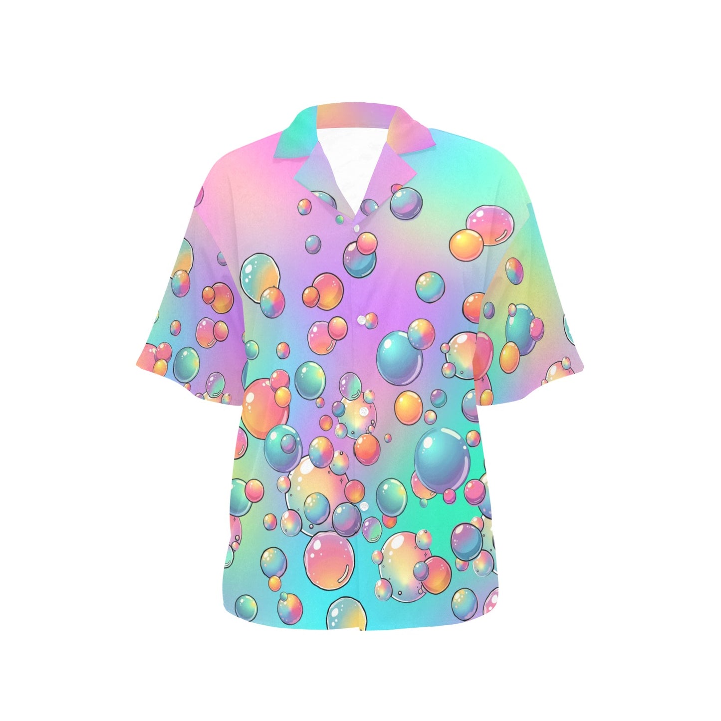 Bubble shirt for Face painters and bubble artists Pastel rainbow bubbles