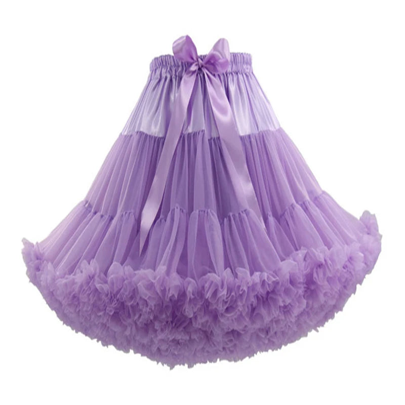 Long Purple Petticoat 55cm Long