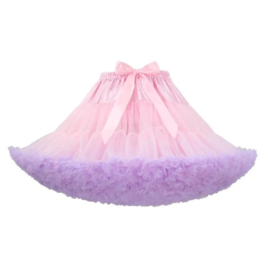 Pink and Purple Long Petticoat 55cm Long 