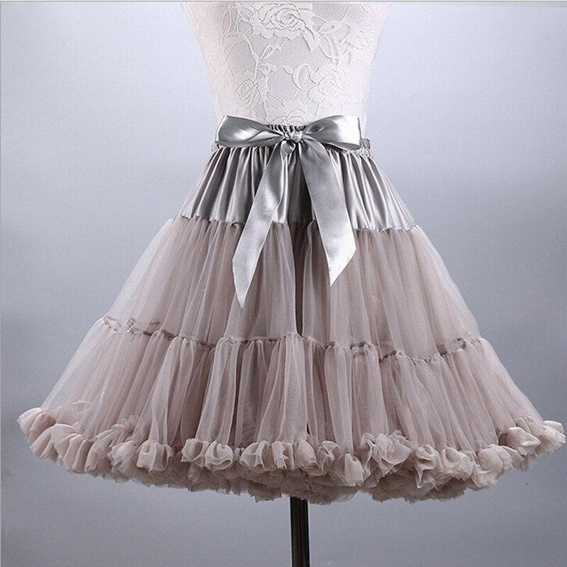 Gray Super Puffy Petticoat