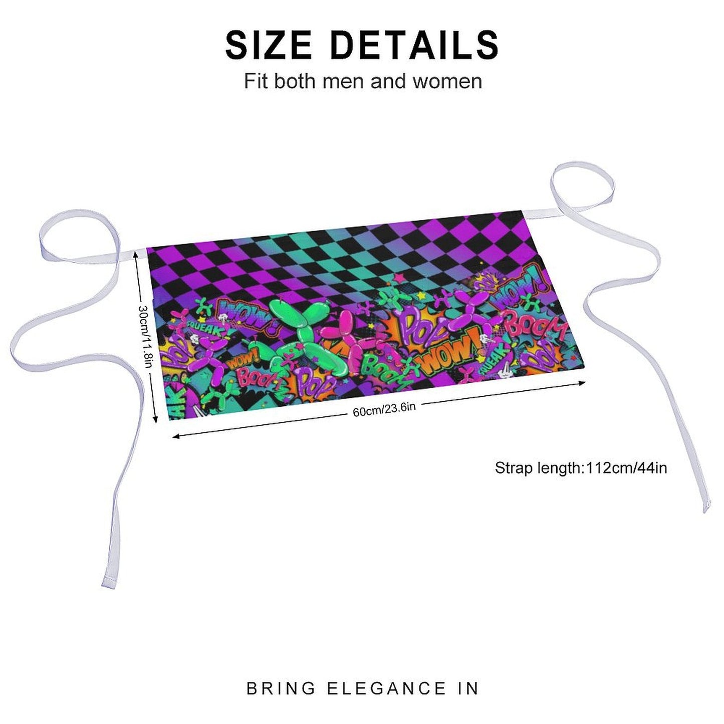 Leaky Squeaky BOOM! - Half Apron Waterproof apron