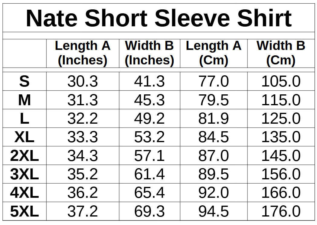 Halloween Orange - Nate Short Sleeve Shirt (Small-5XL)