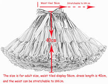 Load image into Gallery viewer, Mini Petticoat sizing guide