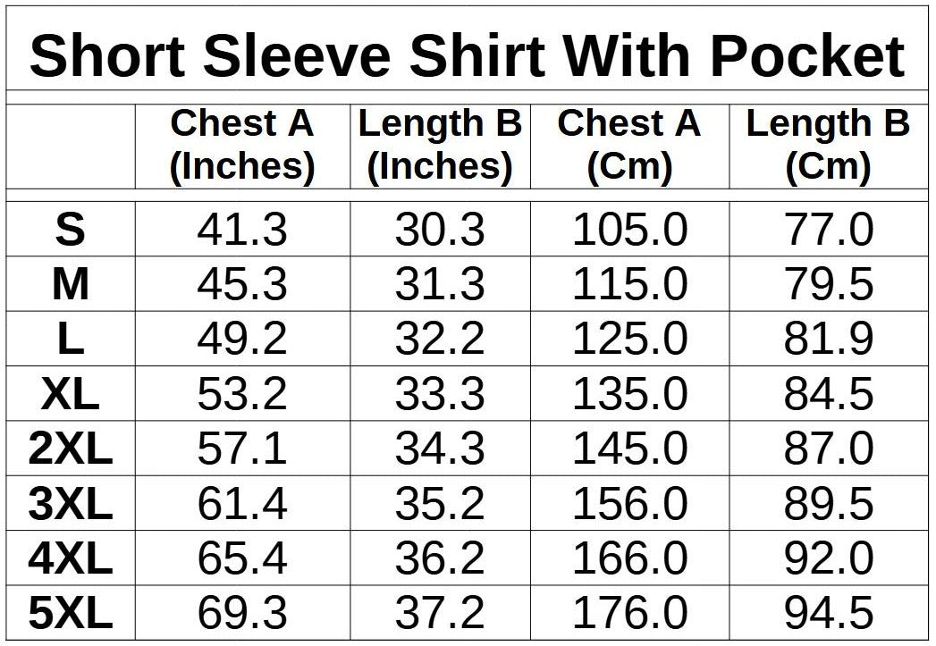 Balloon Dog Apparel Shirt Sizing guide