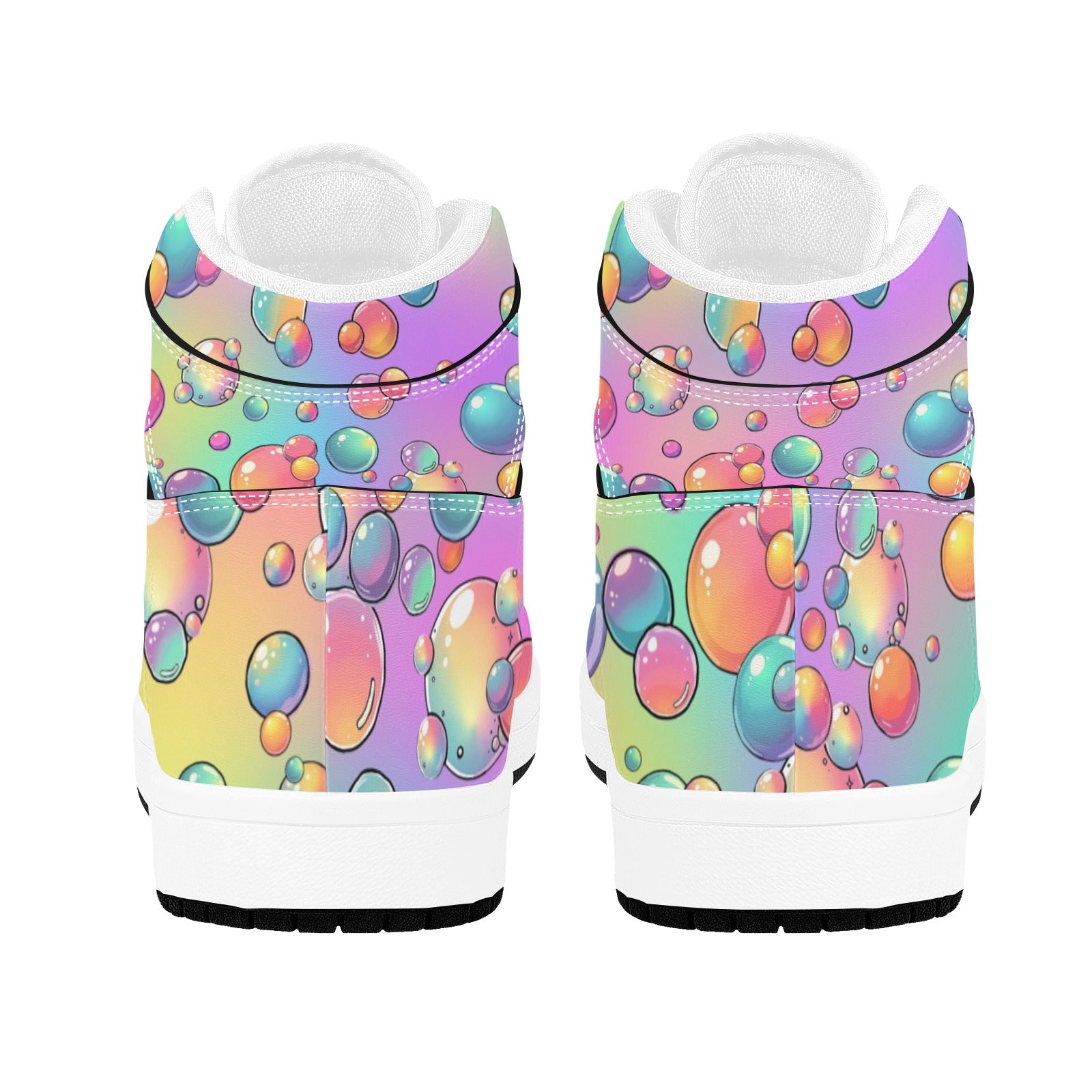 Beautiful bubble pattern high tops