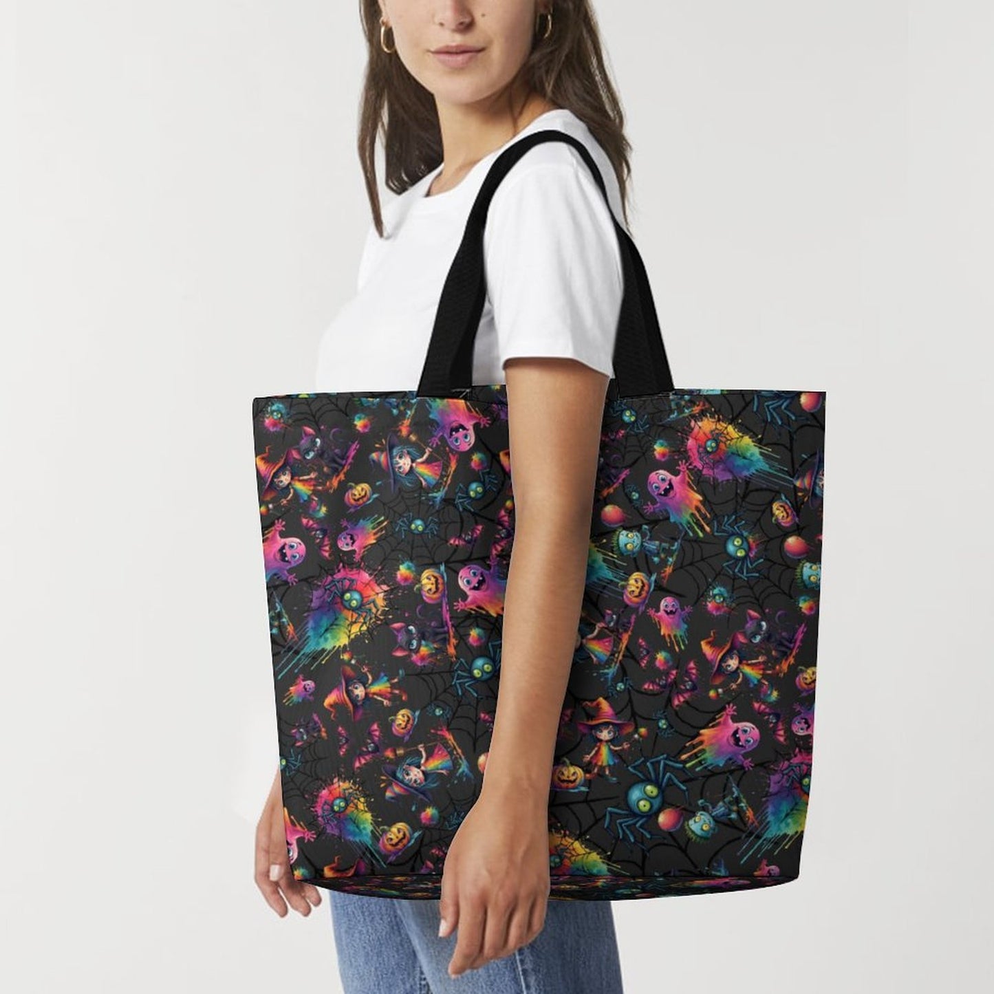 Grocery bag with fun Halloween Design perfect for Face Painters and Kids Entertainers