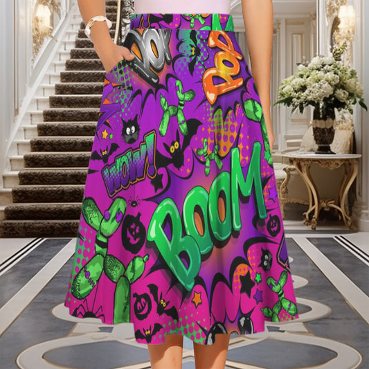 Halloween Purple skirt for balloon twisters and entertainers