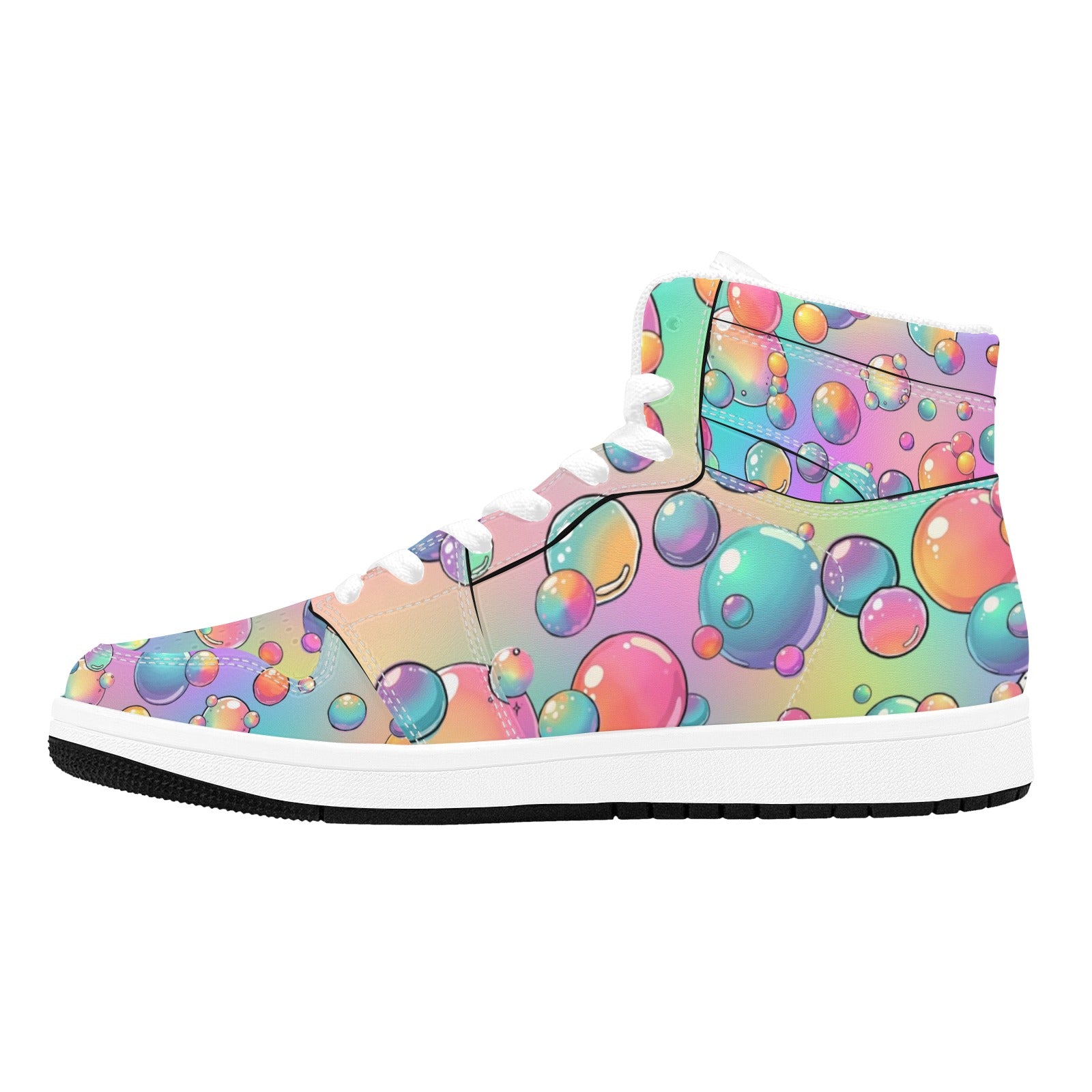 Colourful Bubble Pattern Premium high tops