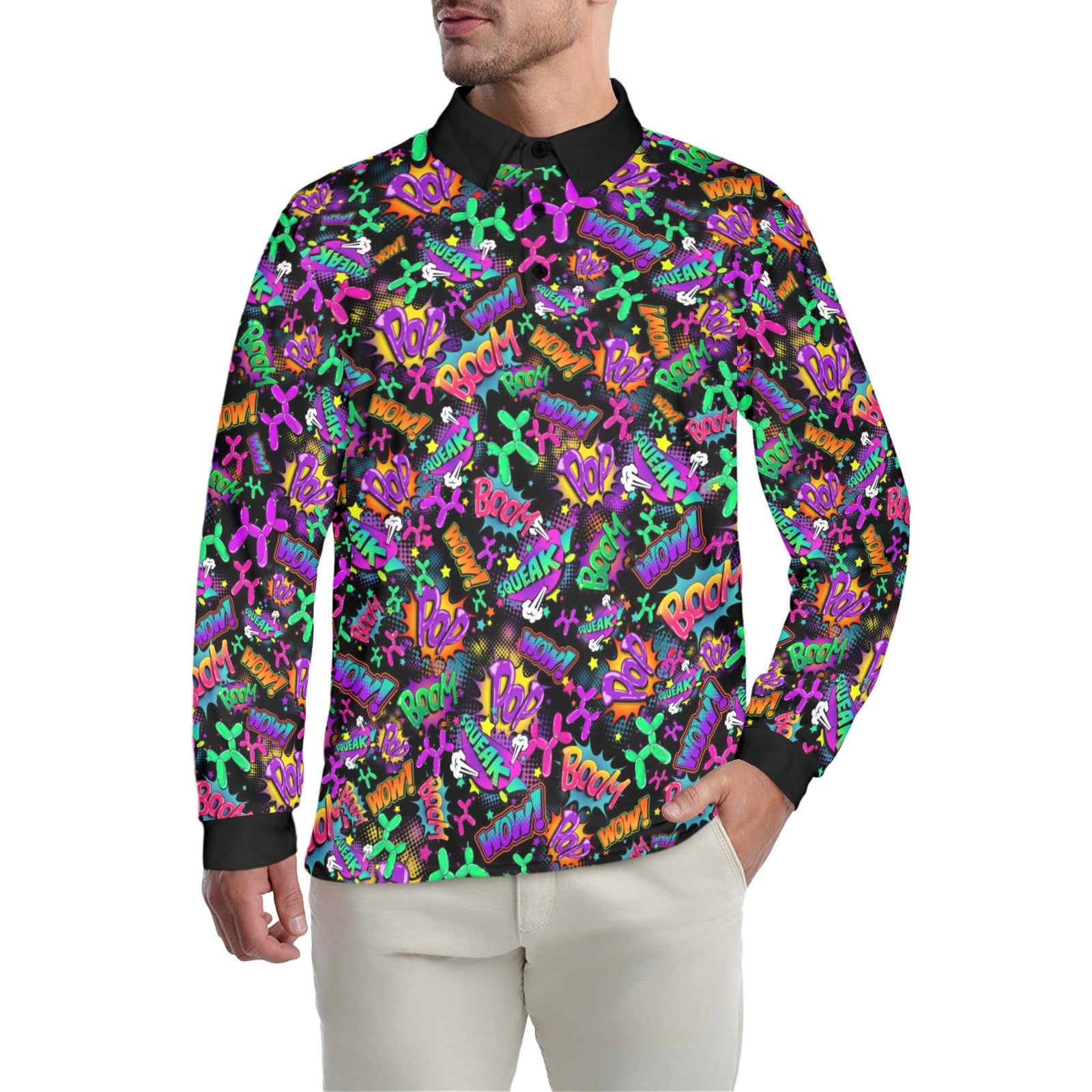 Long sleeve Polo shirt for Balloon Twisters