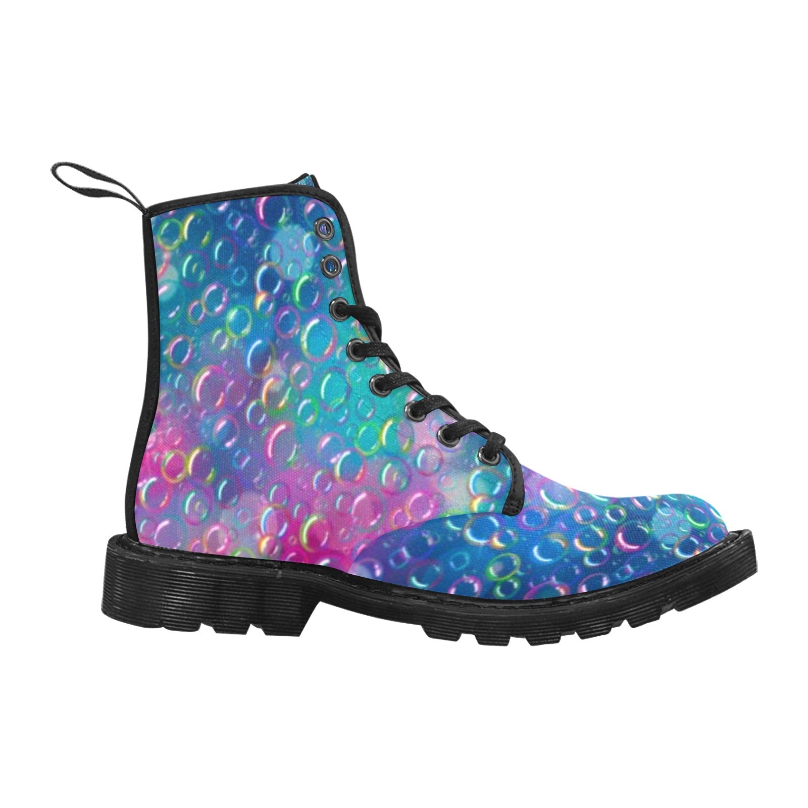 Colourful boots for bubble artists