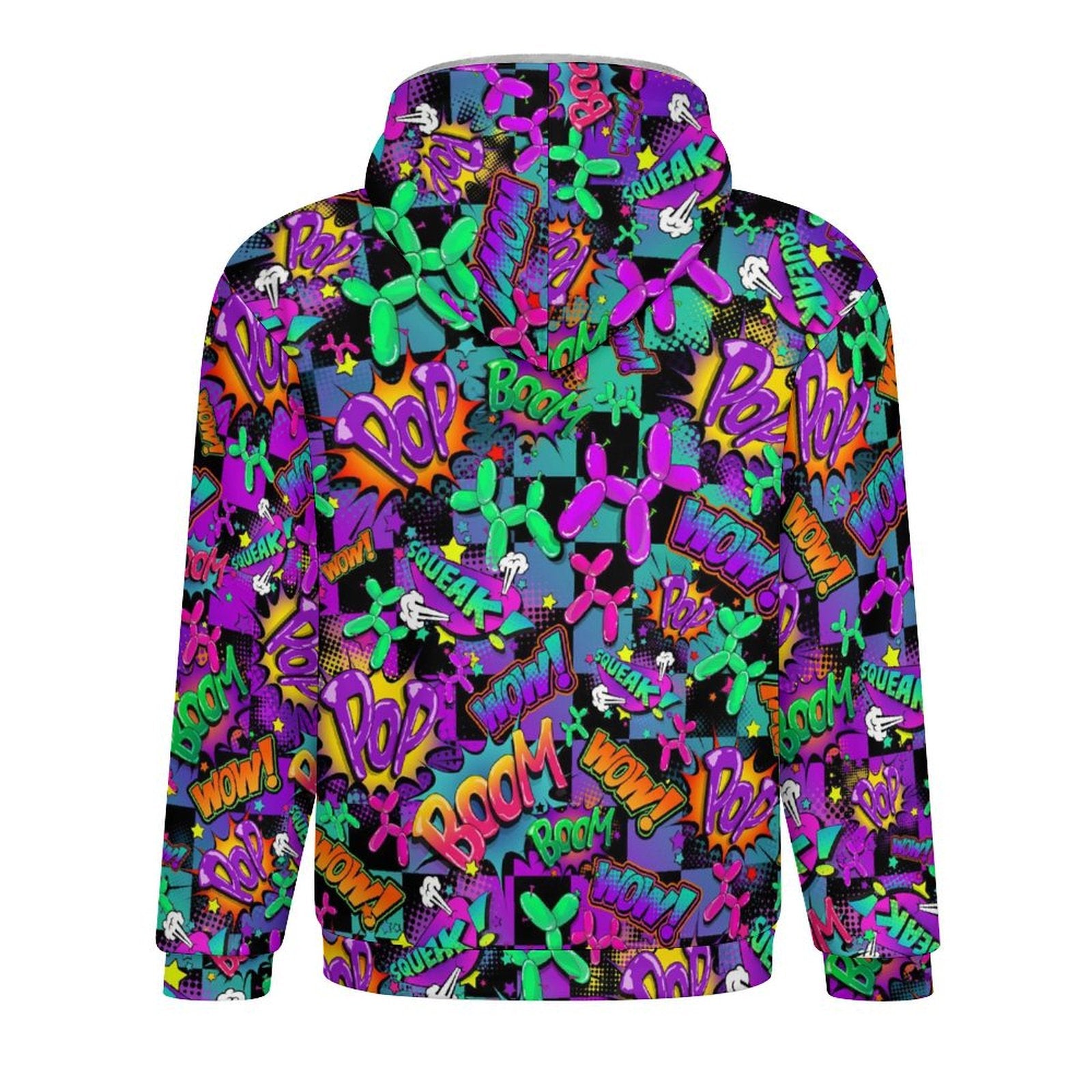 Colourful pop art balloon animal jacket